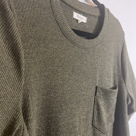 Madewell Ribbed Pocket Tee midi dress, size large. - Picture 4 of 11